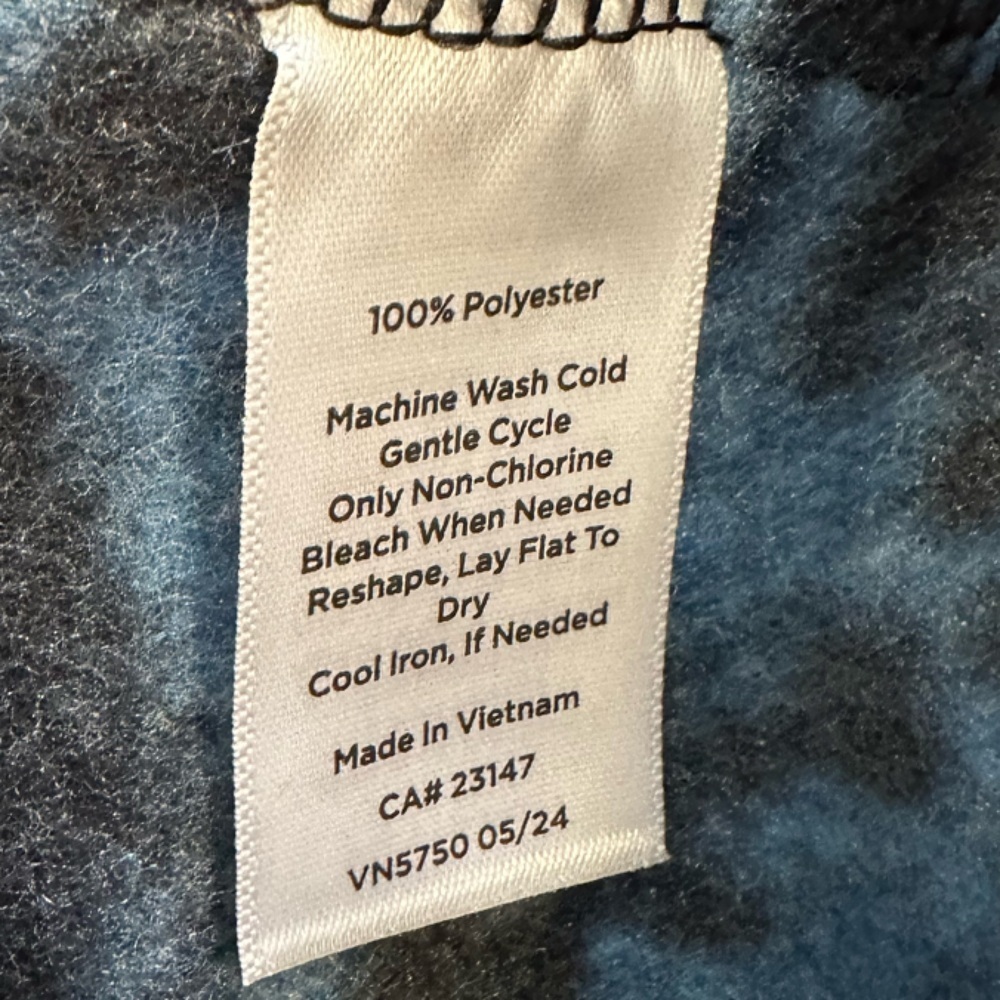 Talbots Fleece Snowflake Blue Patterned Full Zip … - image 5